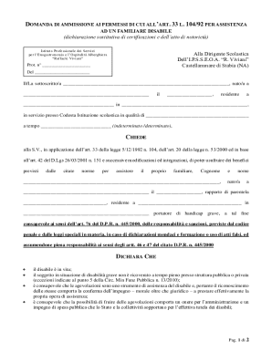 Request for Leave to Care for Disabled Family Member