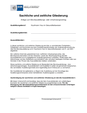 Apprenticeship Training Plan