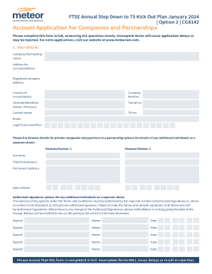 FTSE Annual Step Down to 75 Kick Out Plan Application