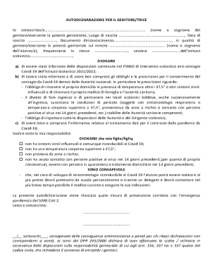 Parental Declaration for School Attendance