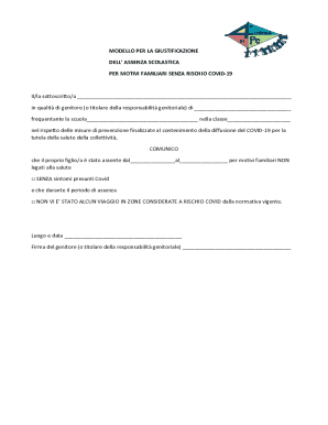 School Absence Justification Form