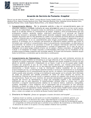 Patient Service Agreement