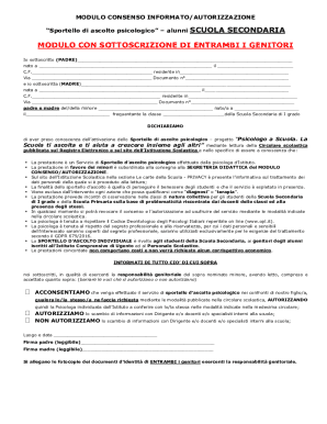 Consent Form for Psychological Listening Service