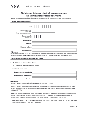 Polish Healthcare Registration Form