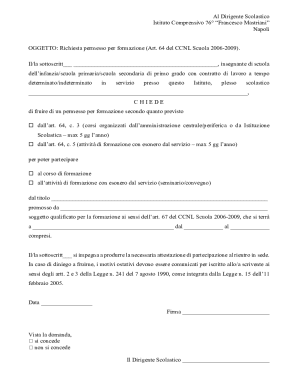 Teacher Training Leave Request Form