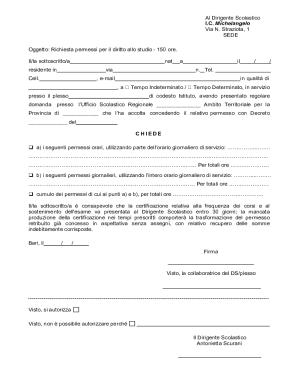 Study Leave Request Form