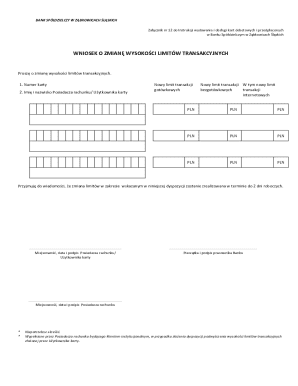 Bank Spółdzielczy Request Form