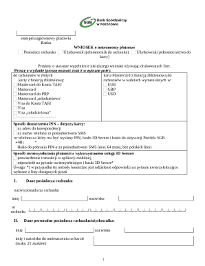 Bank Payment Instrument Application