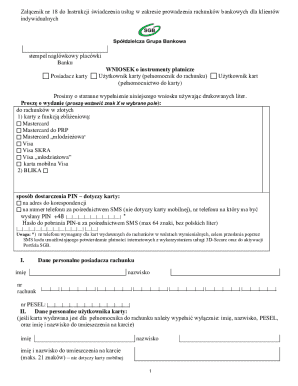 Bank Card Application Form