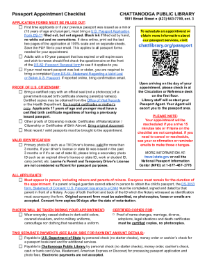 US Passport Application Checklist