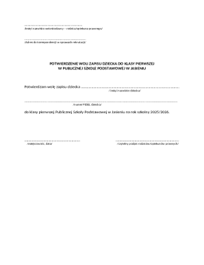 School Enrollment Form