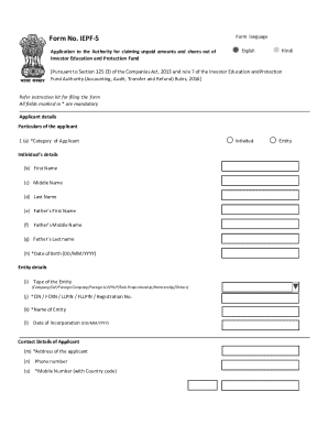 IEPF-5 Form