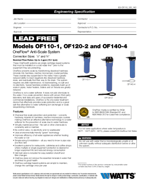 Engineering Specification for OneFlow Anti-Scale System