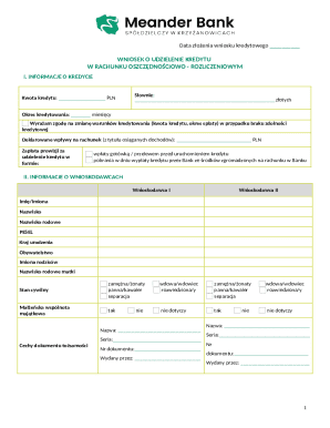 Polish Loan Application Form