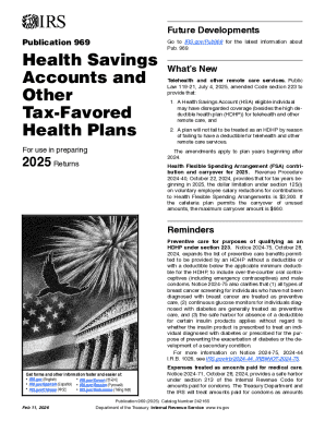 IRS Publication 969 Health Savings Accounts