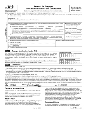 IRS Form W-9