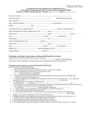 Polish Tax and ZUS Insurance Declaration