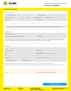 SEPA Direct Debit Mandate Form