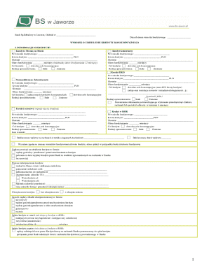 Consumer Credit Application Form