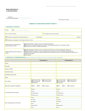 Credit Increase Application Form