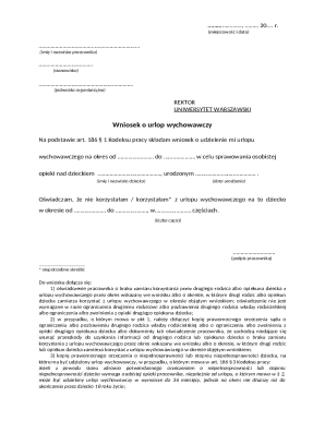 Parenting Leave Request Form