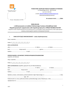 Poland Disability Rehabilitation Equipment Grant Application