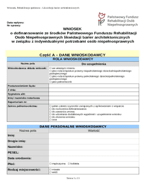 Poland Architectural Barrier Removal Application