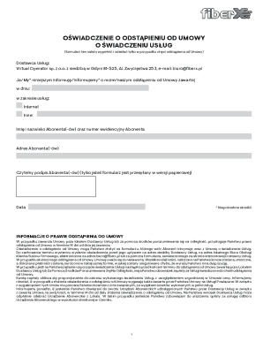 Service Termination Notice