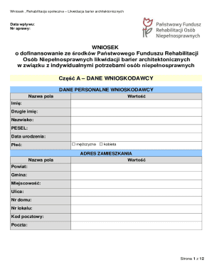 Application for Architectural Barrier Removal Funding