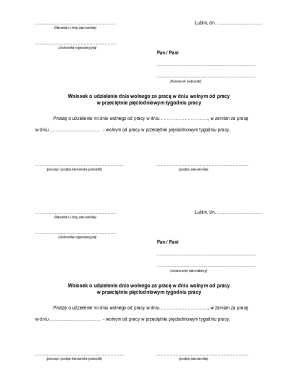 Employee Request for Day Off