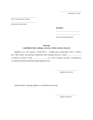 Employee Request for Day Off