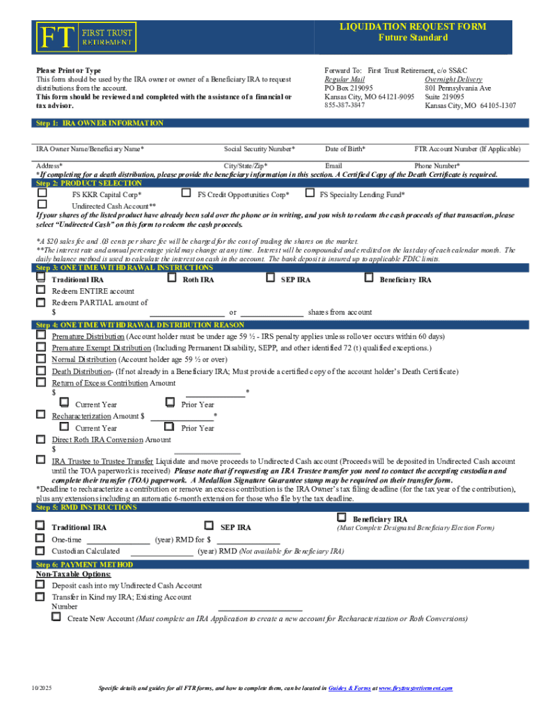 Liquidification Form Liquidation Request Form - Blank Fillable Template | Fill Out, Print ...