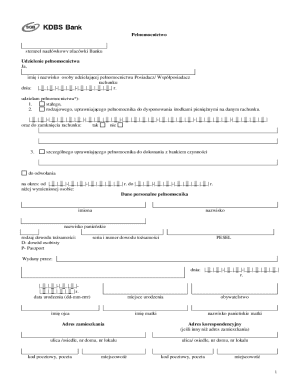 Bank Power of Attorney Form