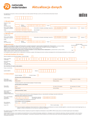 Insurance Policy Data Update Form
