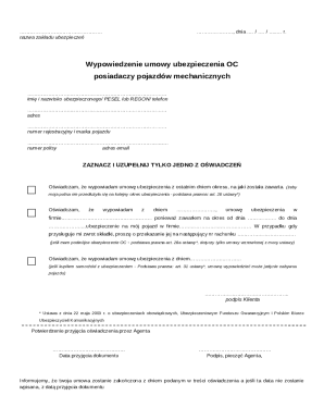 Insurance Cancellation Notice