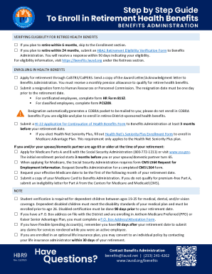 Retiree Health Benefits Enrollment Form