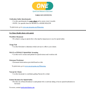 Medication Safety Questionnaire