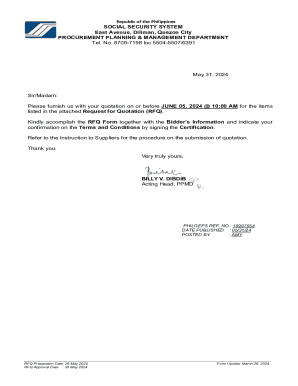 Request for Quotation (RFQ) Form