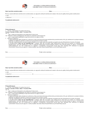 Student Absence Justification Request