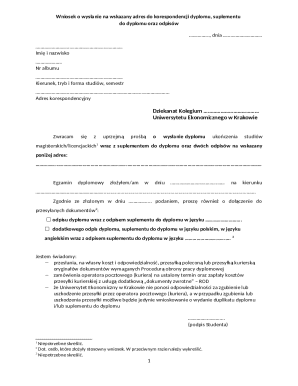 Diploma Mailing Request Form