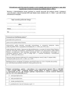 Polish Agricultural Tax Refund Declaration