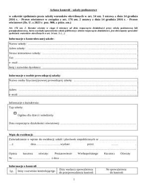 Polish Education Compliance Checklist