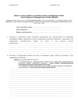 Student Opinion Form for Psychological-Pedagogical Counseling