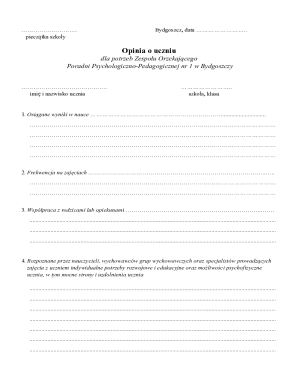 Student Opinion Form
