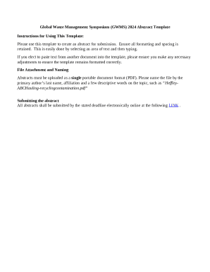 GWMS 2024 Abstract Template