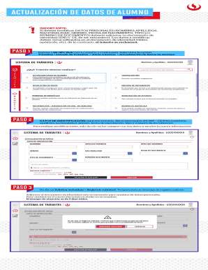 Student Data Update Form