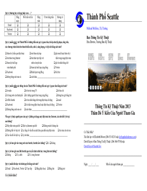Seattle Technology Survey Form