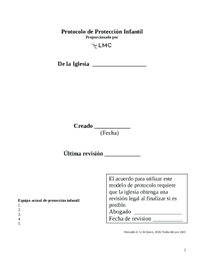 Protocolo de Protección Infantil