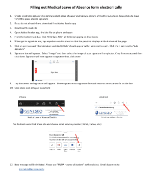 Medical Leave of Absence Form