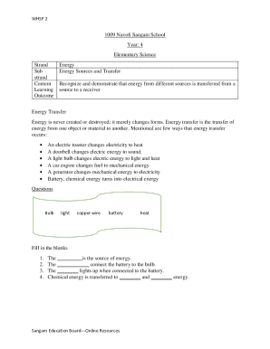 Year 4 Science and Health Worksheets
